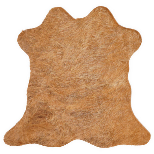Mini peau de vache d’environ 70 × 70 cm, vue de dessus : exactement la peau que vous recevez