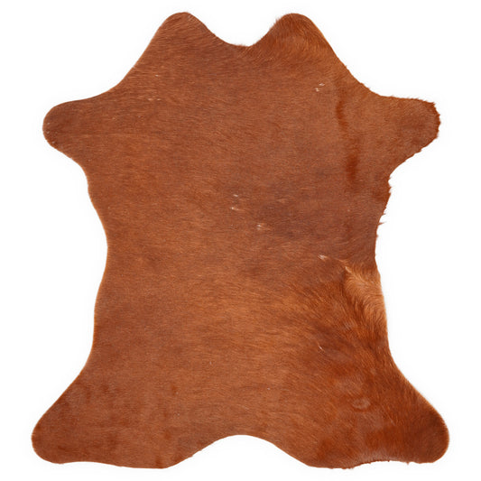 Mini peau de vache d’environ 70 × 70 cm, vue de dessus : exactement la peau que vous recevez