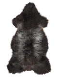 Peau de mouton multicolore britannique d’environ 125 × 60 cm, vue de dessus : exactement la peau que vous recevez