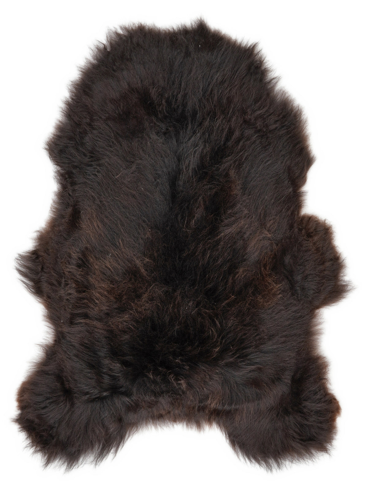Peau de mouton islandaise multicolore d’environ 120 × 80 cm, vue de dessus : exactement la peau que vous recevez