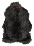 Peau de mouton islandaise multicolore d’environ 120 × 80 cm, vue de dessus : exactement la peau que vous recevez