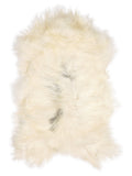 Peau de mouton islandaise multicolore d’environ 120 × 70 cm, vue de dessus : exactement la peau que vous recevez