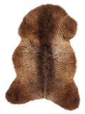 Peau de mouton multicolore britannique d’environ 110 × 65 cm, vue de dessus : exactement la peau que vous recevez