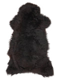 Peau de mouton multicolore britannique d’environ 125 × 65 cm, vue de dessus : exactement la peau que vous recevez