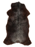 Peau de mouton multicolore britannique d’environ 125 × 65 cm, vue de dessus : exactement la peau que vous recevez