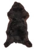 Peau de mouton multicolore britannique d’environ 120 × 50 cm, vue de dessus : exactement la peau que vous recevez