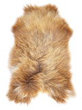 Peau de mouton islandaise multicolore d’environ 120 × 75 cm, vue de dessus : exactement la peau que vous recevez