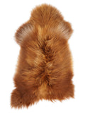 Peau de mouton islandaise multicolore d’environ 110 × 65 cm, vue de dessus : exactement la peau que vous recevez