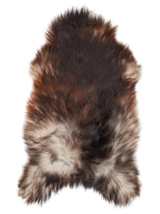 Peau de mouton islandaise grise d’environ 140 × 75 cm, vue de dessus : exactement la peau que vous recevez