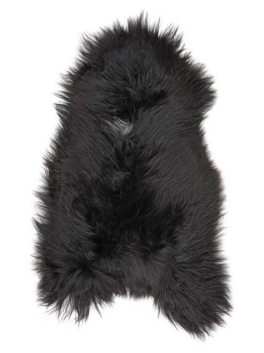 Peau de mouton islandaise multicolore d’environ 120 × 70 cm, vue de dessus : exactement la peau que vous recevez