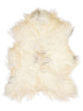 Peau de mouton islandaise multicolore d’environ 120 × 90 cm, vue de dessus : exactement la peau que vous recevez