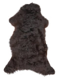Peau de mouton multicolore britannique d’environ 120 × 60 cm, vue de dessus : exactement la peau que vous recevez