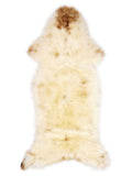 Peau de mouton multicolore britannique d’environ 120 × 50 cm, vue de dessus : exactement la peau que vous recevez