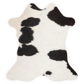 Mini peau de vache d’environ 70 × 70 cm, vue de dessus : exactement la peau que vous recevez