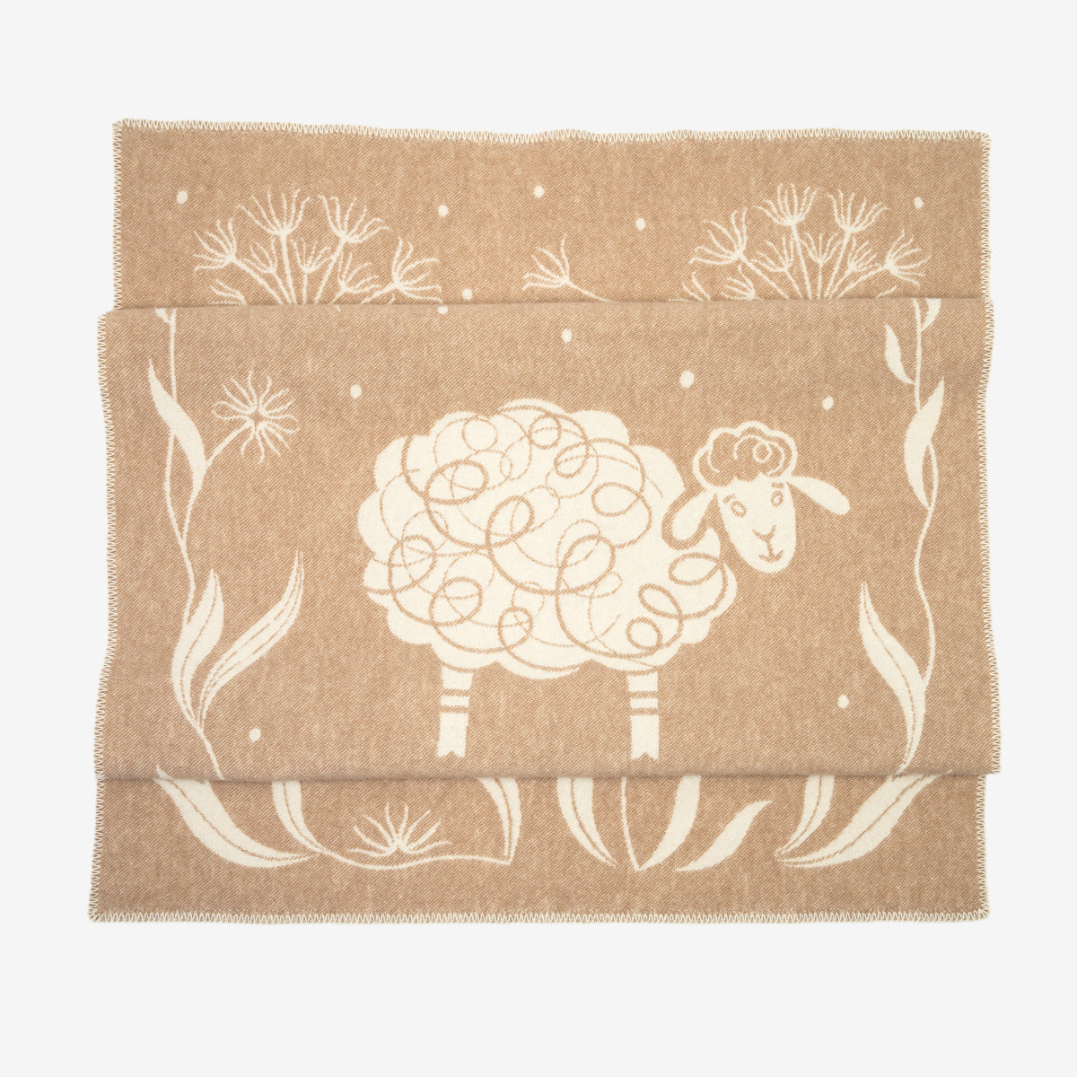 Plaid « Meadow » en laine mérinos