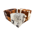 Pouf en peau de vache | plusieurs coloris disponibles