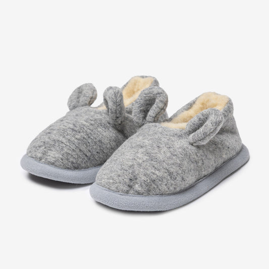 Chaussons enfant en mérinos « Souris »