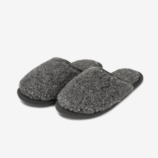 Chaussons en mérinos « Granite »