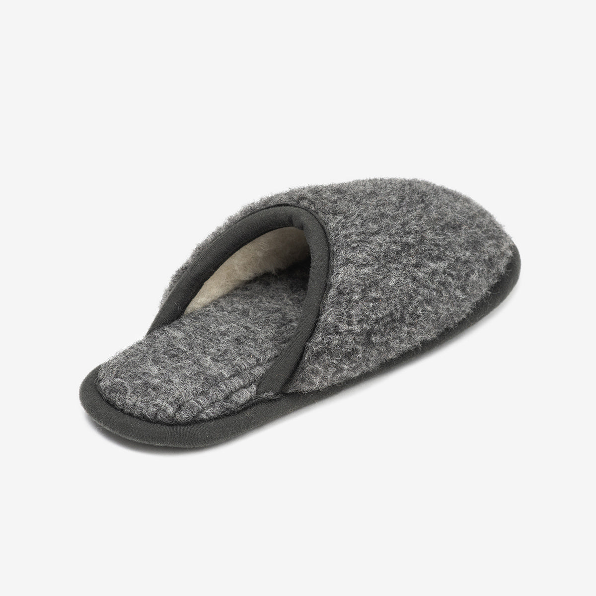 Chaussons en mérinos « Granite »