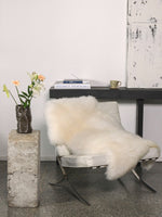 Peau de mouton scandinave blanche