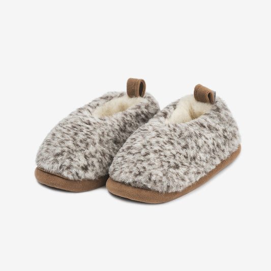 Chaussons enfant en mérinos « Tigre »