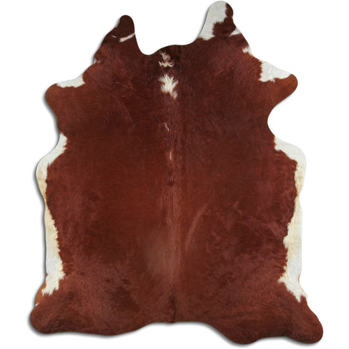Peau de vache marron et blanche XXL
