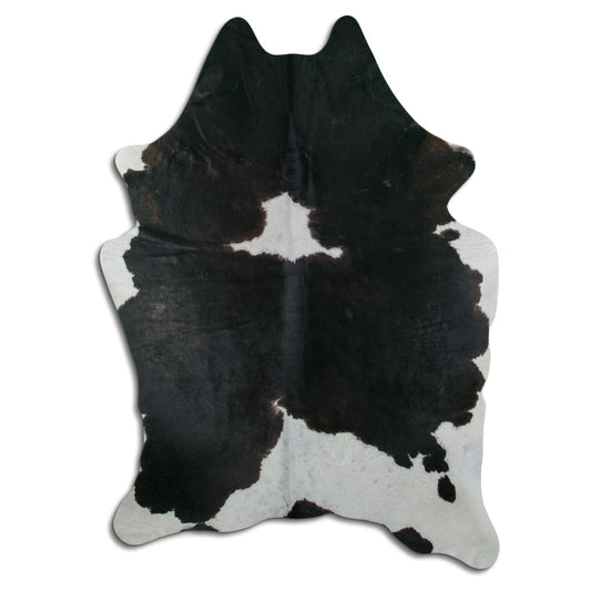 Peau de vache noire et blanche XXL