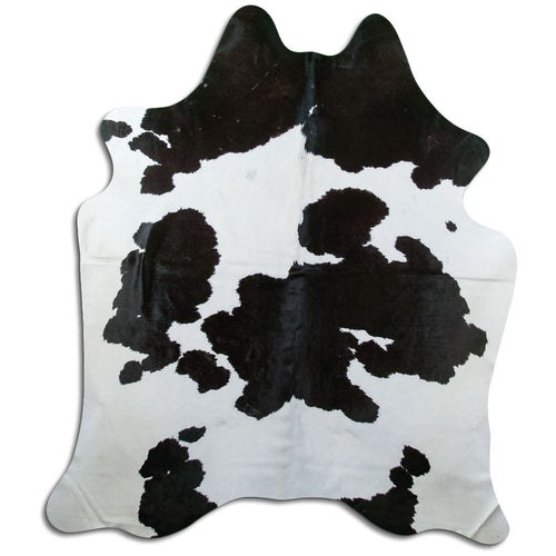 Peau de vache noire et blanche XXL