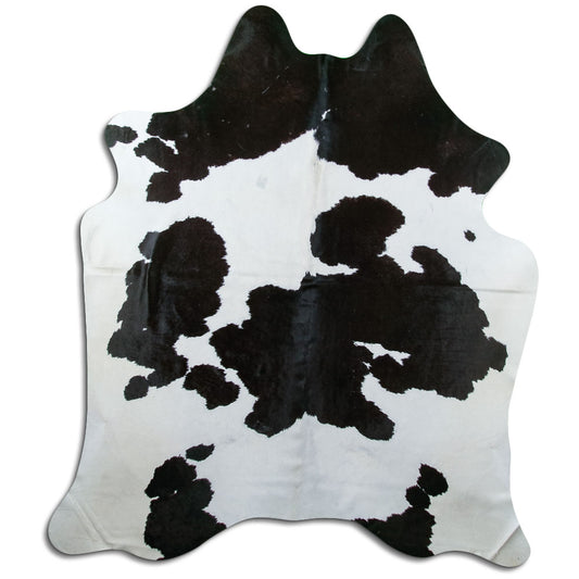 Peau de vache noire et blanche XXL