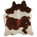 Peau de vache marron et blanche XXL