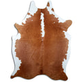 Peau de vache marron et blanche XXL