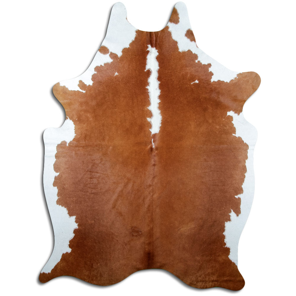 Peau de vache marron et blanche XXL