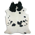 Peau de vache noire et blanche XXL