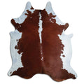 Peau de vache marron et blanche XXXL