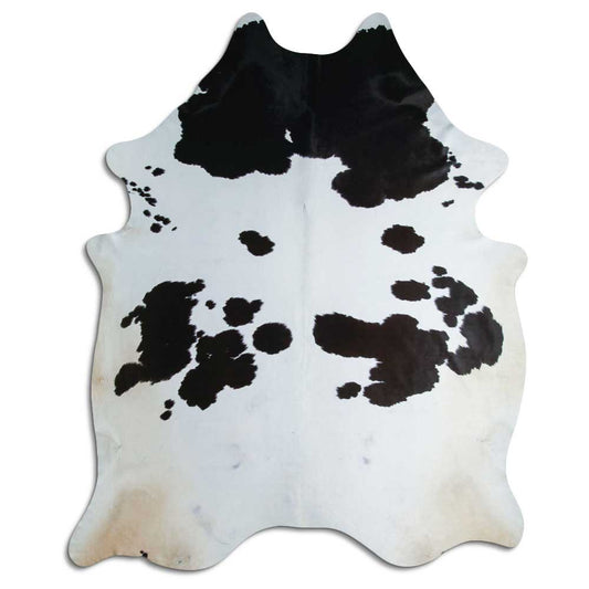 Peau de vache noire et blanche XXXL