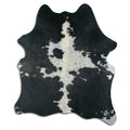 Peau de vache noire et blanche L