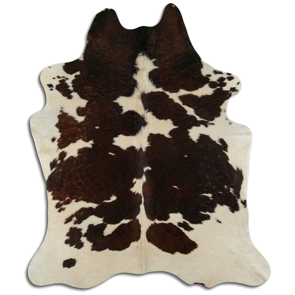 Peau de vache marron et blanche XXL