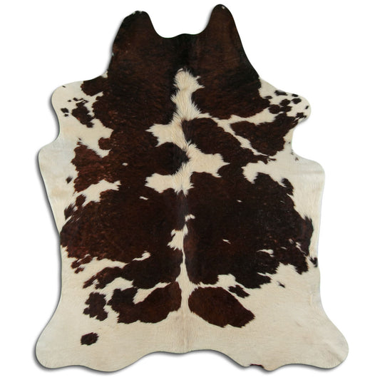 Peau de vache marron et blanche XXL
