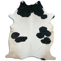 Peau de vache noire et blanche XXL