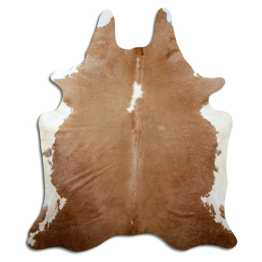 Peau de vache marron et blanche XXL