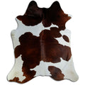 Peau de vache marron et blanche XXL