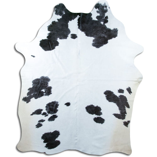 Peau de vache noire et blanche XXL