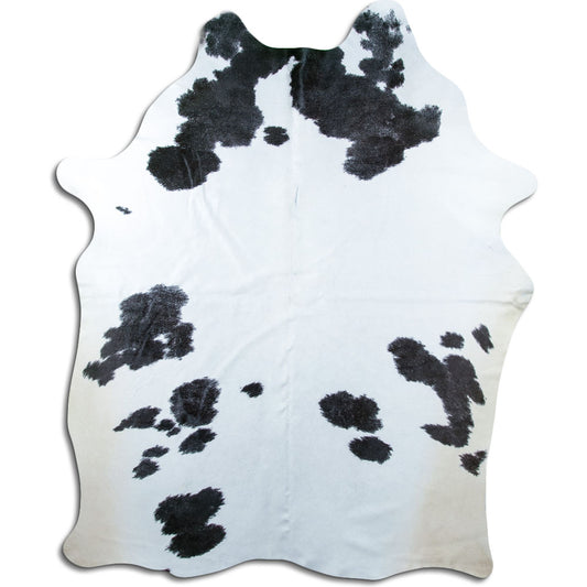 Peau de vache noire et blanche XXL