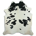 Peau de vache noire et blanche XXXL