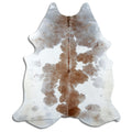 Peau de vache marron et blanche XXL