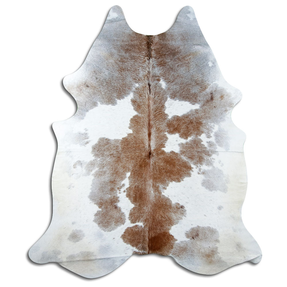 Peau de vache marron et blanche XXL