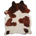 Peau de vache marron et blanche XXL