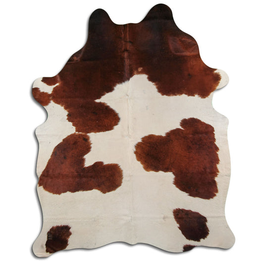 Peau de vache marron et blanche XXL
