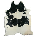 Peau de vache noire et blanche XXL