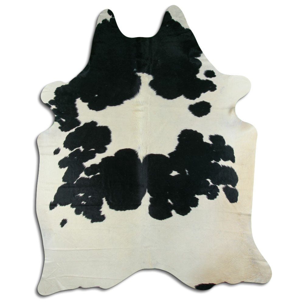 Peau de vache noire et blanche XXL